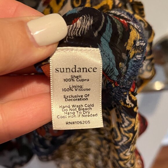 Sundance Mulit-Colored Patchwork Dress. Size: Large.  Like New. - Picture 5 of 6